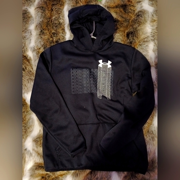 Youth Black UA Hoodie - Picture 1 of 4